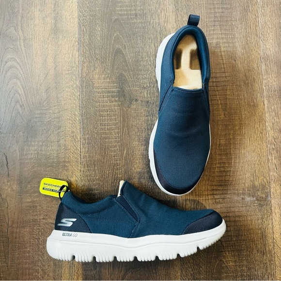 Skechers Go Walk Evolution Ultra Ramble | NIB | Navy/Gray | Men’s 11 - Picture 4 of 8